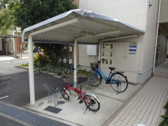 アンサンブル高槻2階1K 自転車置き場の画像