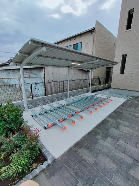 朝日住宅1階1K 自転車置き場の画像
