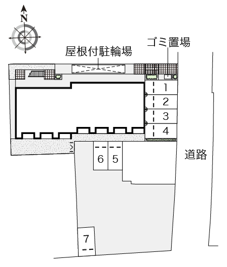 レオネクスト宝1階1K その他設備の画像