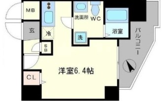 1Kの間取り画像