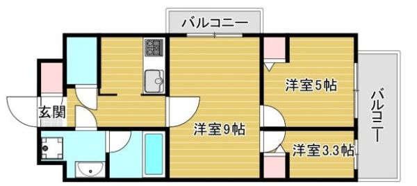 3Kの間取り画像
