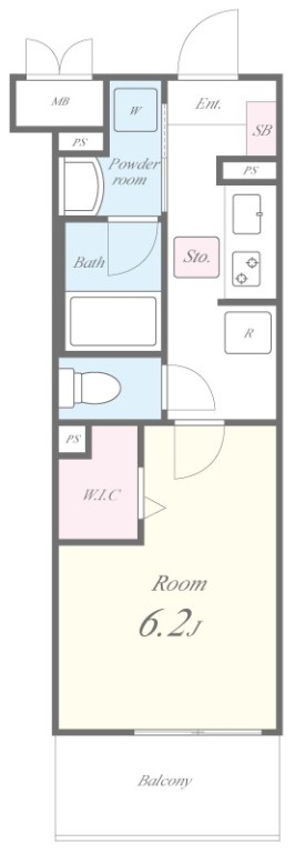 1Kの間取り画像