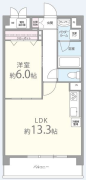 1LDKの間取り画像