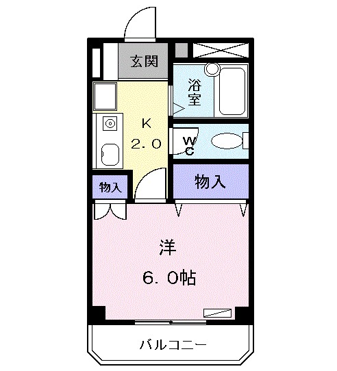 1Kの間取り画像