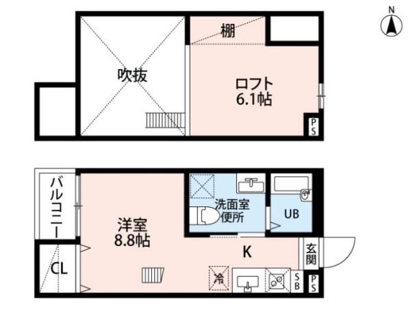 1Rの間取り画像