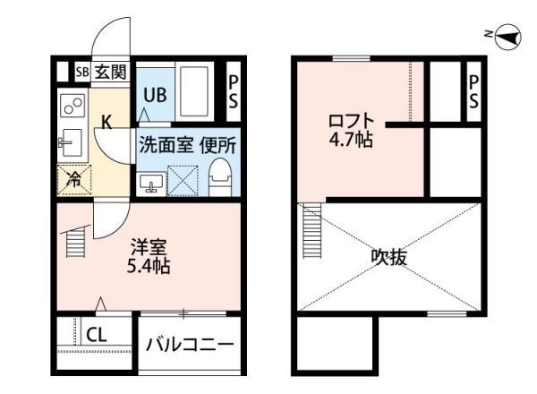 1Kの間取り画像