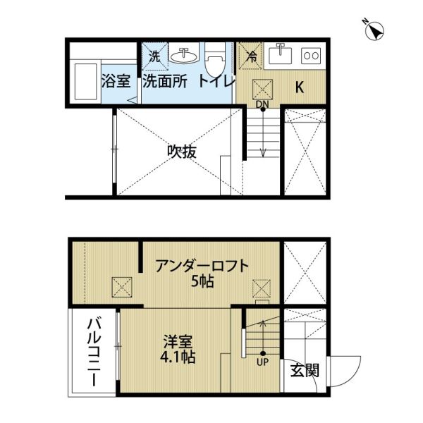 1Rの間取り画像