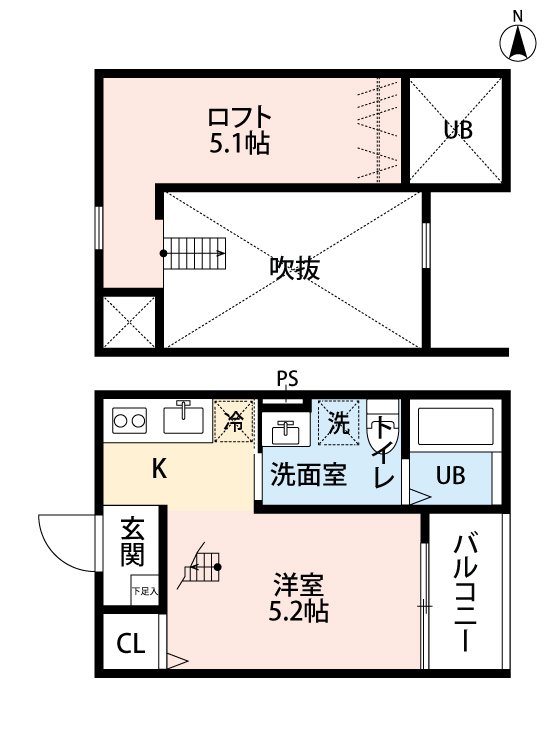1Rの間取り画像