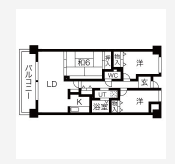 3LDKの間取り画像