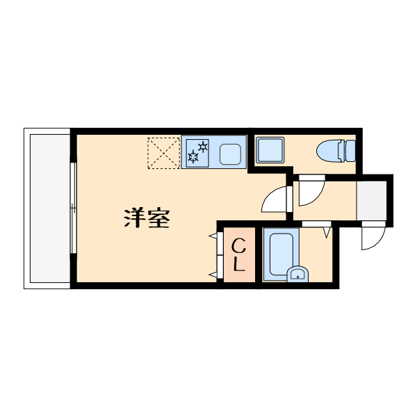 1Kの間取り画像