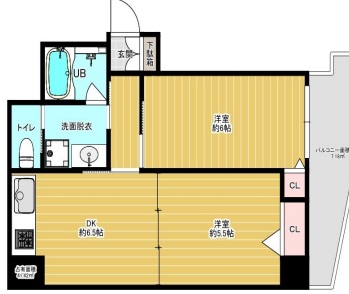 2DKの間取り画像