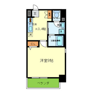 1Kの間取り画像