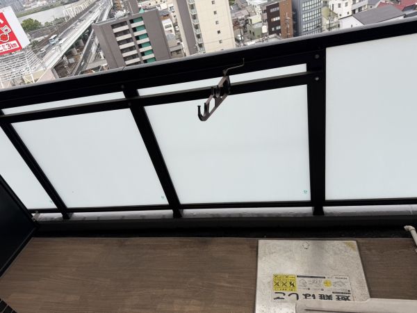 プレサンス塚本駅前15階1K ベランダの画像