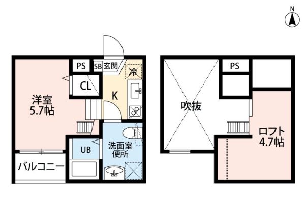 1Rの間取り画像