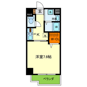 1Kの間取り画像