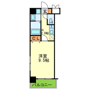 1Kの間取り画像