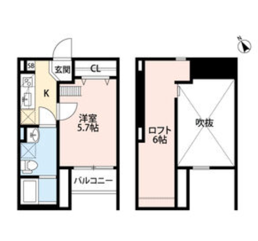 1Kの間取り画像