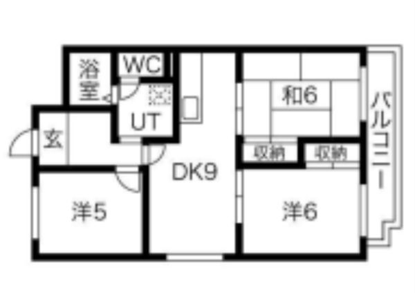 3DKの間取り画像