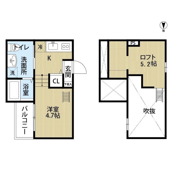 1Rの間取り画像