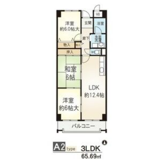3LDKの間取り画像
