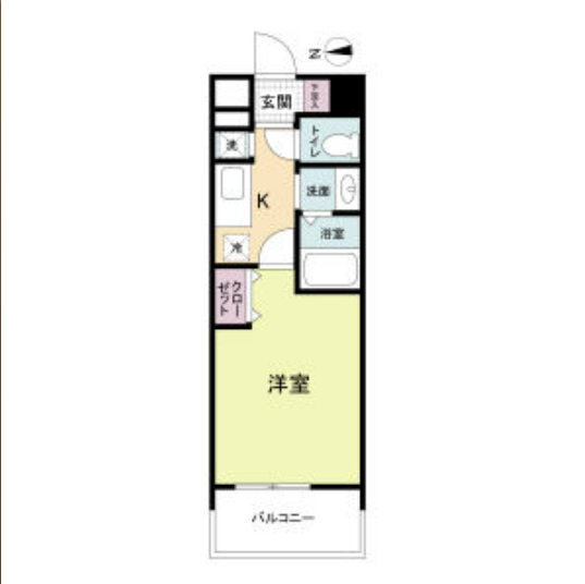 1Kの間取り画像