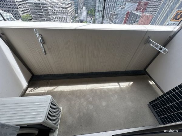 ユーレジデンス淀屋橋15階1K ベランダの画像