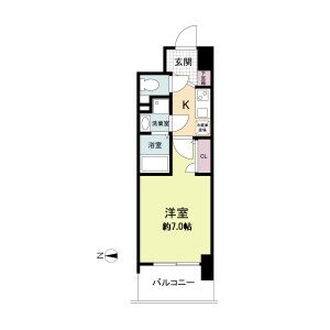 1Kの間取り画像