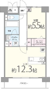 1LDKの間取り画像