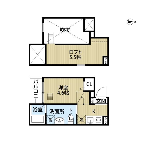 1Rの間取り画像