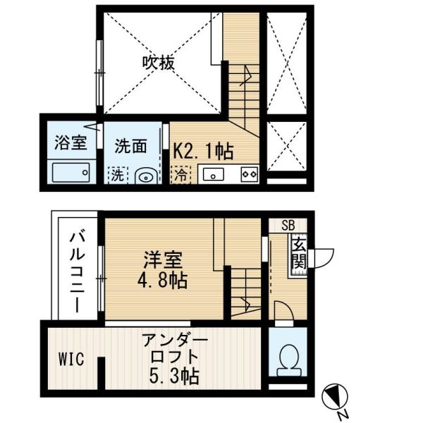 1Rの間取り画像