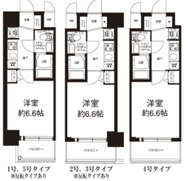 1Kの間取り画像