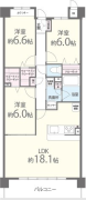 3LDKの間取り画像