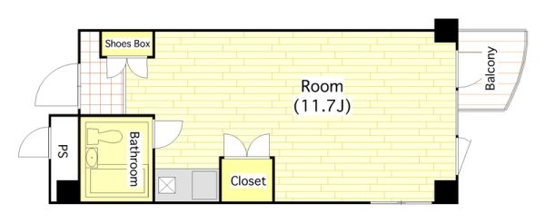 1Rの間取り画像