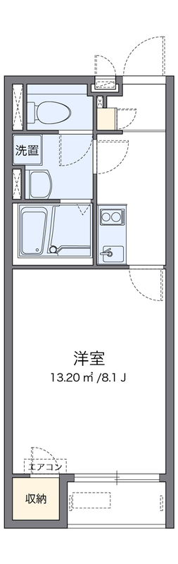 1Kの間取り画像