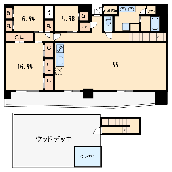 3LDKの間取り画像