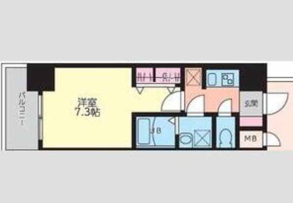 1Kの間取り画像