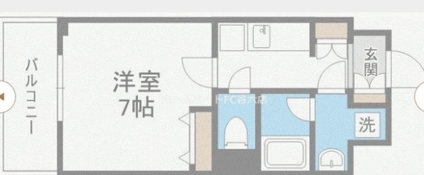 1Kの間取り画像