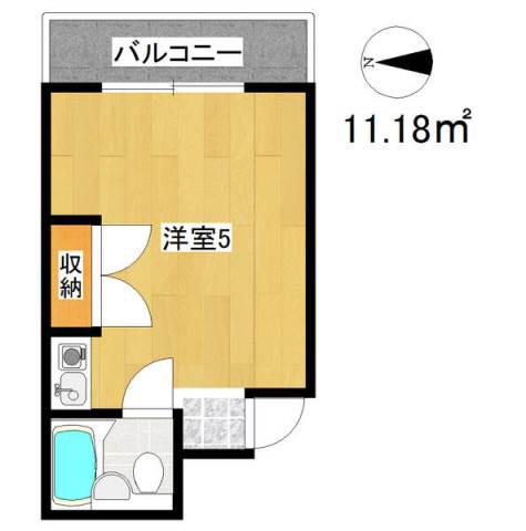 1Rの間取り画像